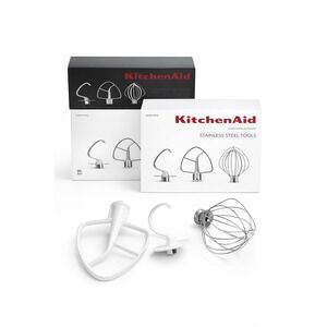 KitchenAid Mixer Attachment Set –DoughHook, Beater & Whisk 4.5–5 Qt Tilt-Head